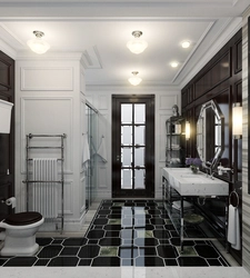 Müasir klassik üslubda hamam dizaynı