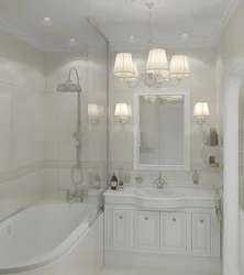 Bath design in modern classic style