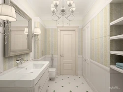 Bath design in modern classic style
