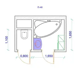 Ваннаның өлшемдері дәретхана фотосуретімен біріктірілген