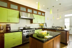 Add color to the kitchen interior