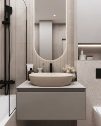Bathroom interior in classroom