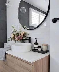 Bathroom design sink mirror