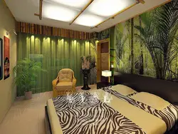Living room interior bamboo photo