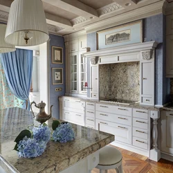 Italian kitchen living room design