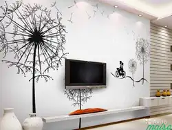 Yashash xonasi devorining DIY dizayni