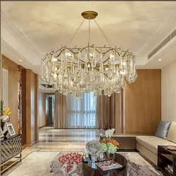 Chandeliers Барои Меҳмонхона Дар Акс Сабки Классикӣ