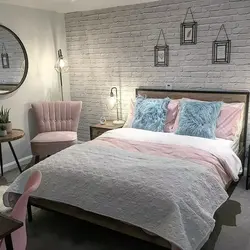 Interior Design With Brick Wall Bedroom