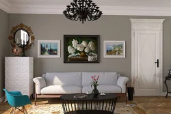 Paintings for the interior in a classic living room style