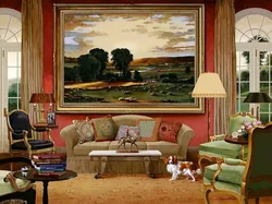 Paintings For The Interior In A Classic Living Room Style