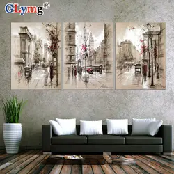 Posters for the interior on the wall in the living room