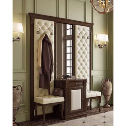 Hallway mirror with cabinet photo in the interior