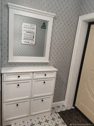 Hallway mirror with cabinet photo in the interior