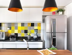 Kitchen design with a bright apron