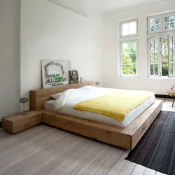 Bedroom design wooden bed