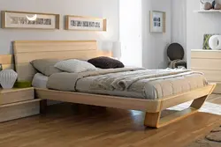 Bedroom design wooden bed