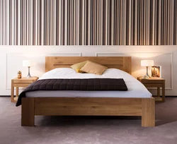 Bedroom design wooden bed