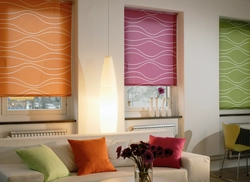 Design of blinds for bedroom windows photo