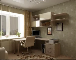 Small bedroom design with computer desk