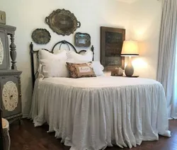 Vintage in the bedroom interior
