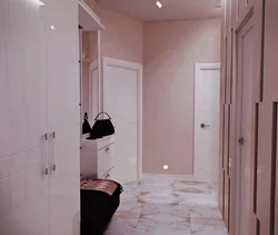 Pink hallway design photo