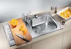 Mortise Sink For The Kitchen In The Interior Photo