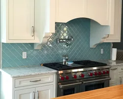 Arabesque tiles in the kitchen interior photo