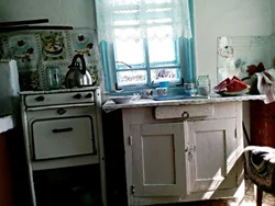 Soviet kitchen interior photo