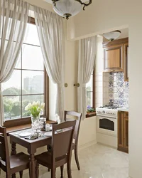 Curtains for the kitchen in neoclassical style photo