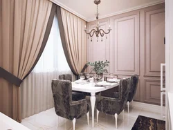 Curtains for the kitchen in neoclassical style photo