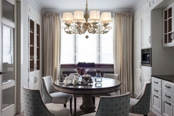 Curtains for the kitchen in neoclassical style photo