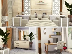 Sims-də yataq otağının interyeri