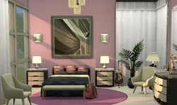 Bedroom interior in sims