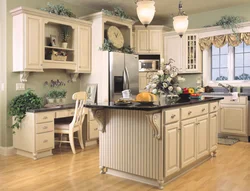 Artificial flowers for decoration in the kitchen photo