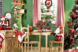 Figurines in the kitchen interior