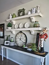 Figurines in the kitchen interior