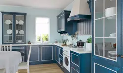 Blue Provence Kitchen In The Interior Photo