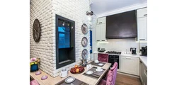 Плитка гипсовая на кухне фото