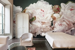 Обои бо peonies дар дохили хоб