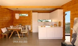 Cover The Kitchen With Wood Photo