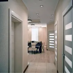 Wallpaper for painting in the interior in the hallway photo