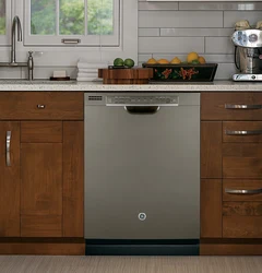 Freestanding Dishwasher Photo In The Kitchen Interior