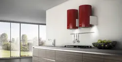 Kitchens with cylindrical hood photo