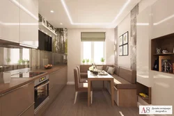 Kitchen Design In A Two-Room Apartment 7 M