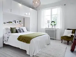 Small Bedroom Interior With White Furniture