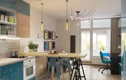 Кухня 29 кв м дызайн