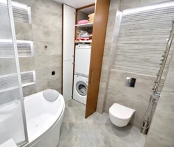 Vanna otağı foto dizaynında tualet ilə quraşdırma