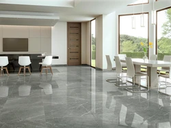 Marble Porcelain Tiles In The Kitchen Photo