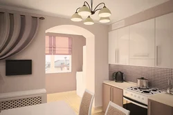 Kitchens in a two-room apartment of a panel house photo design