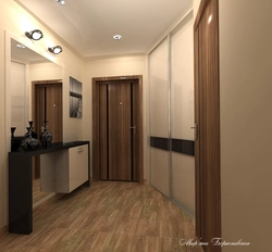 Hallway design for 3-room apartment